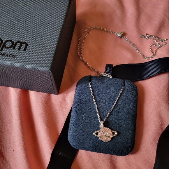 APM Monaco Pink Planet Adjustable Necklace - Picture 2 of 5